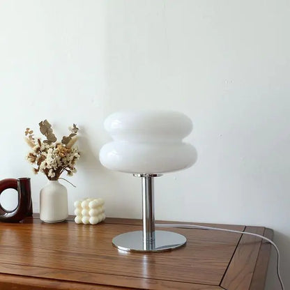 Italian designer table lamp made of glass